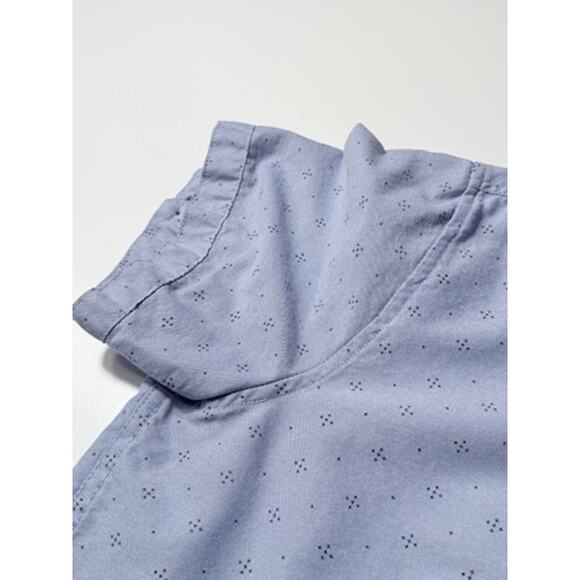 Six Lincoln Men's Short Sleeve Button-Up Shirt - Light Blue, Size Medium - Picture 7 of 10